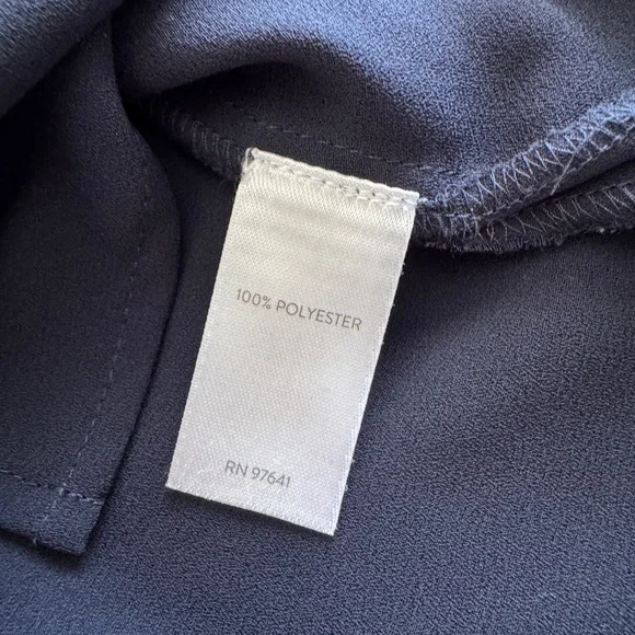 J.Jill Navy Button-Up Shirt Blouse Women’s Size XS - Picture 10 of 12